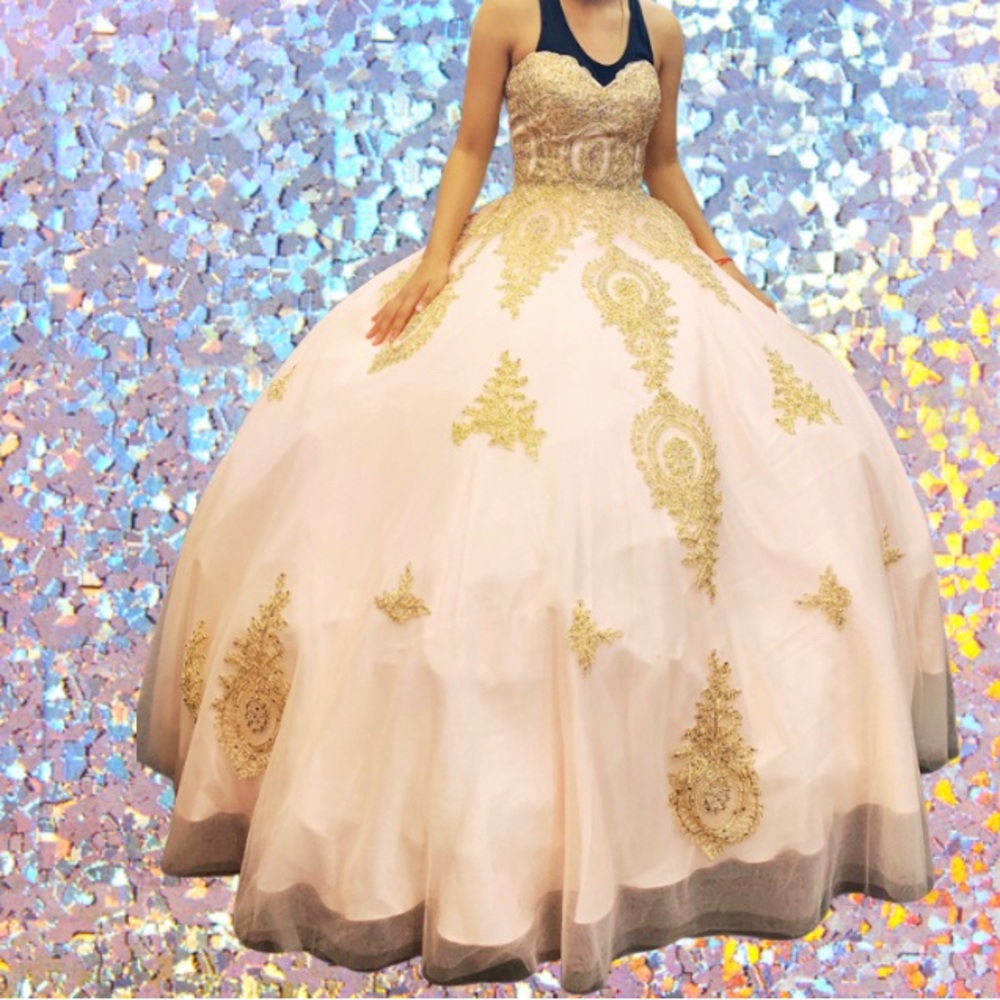 Size small Pink Quince or Prom dress new with tags